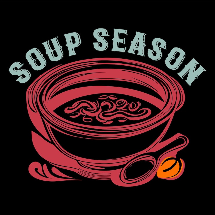 Vector temporada de sopa