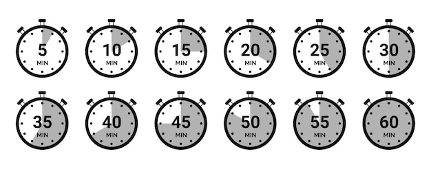 Temporizador de cuenta regresiva 10 20 30 40 50 60 minutos Cuenta regresiva de 0 a 60 segundos