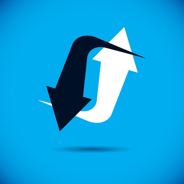 Tendencia alcista del vector del desarrollo empresarial. Logotipo de desarrollo empresarial. Concepto de crecimiento de la empresa.