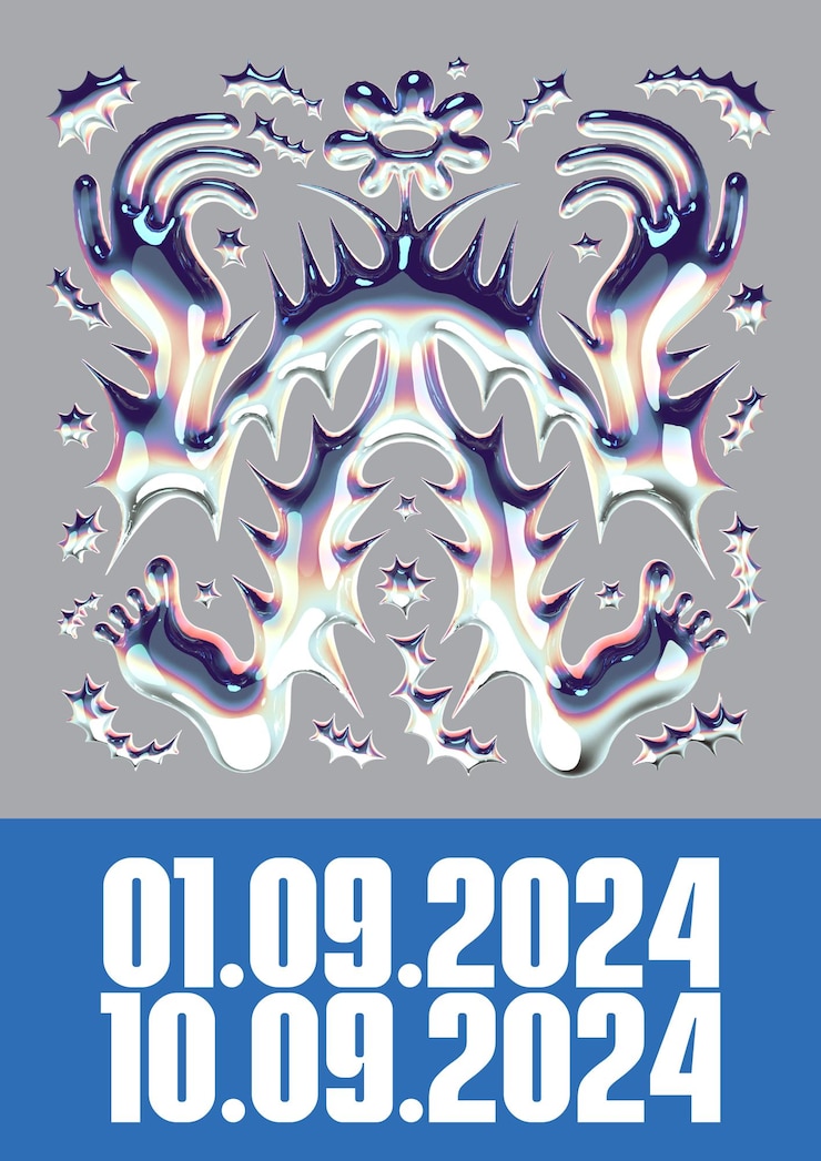 Vector tendencia de diseño de carteles para 2024