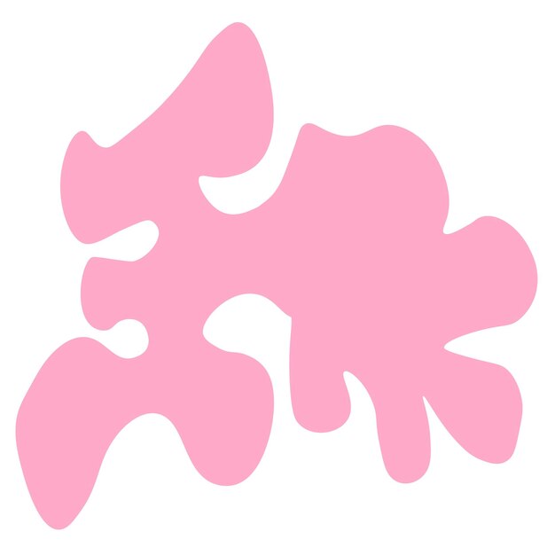 Tendencia de moda de formas abstractas, paleta pastel, estilo hippie 60s 70s Formas abstractas Elemento Matisse.
