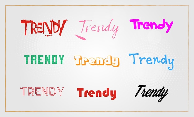 Tendencia y plantilla de textura de Word de moda