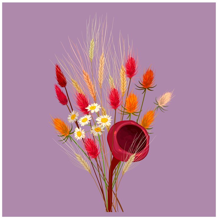 tendencia ramo de flores secas