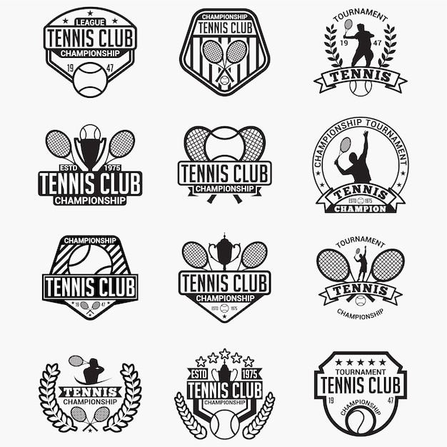 Tenis club insignias y logos