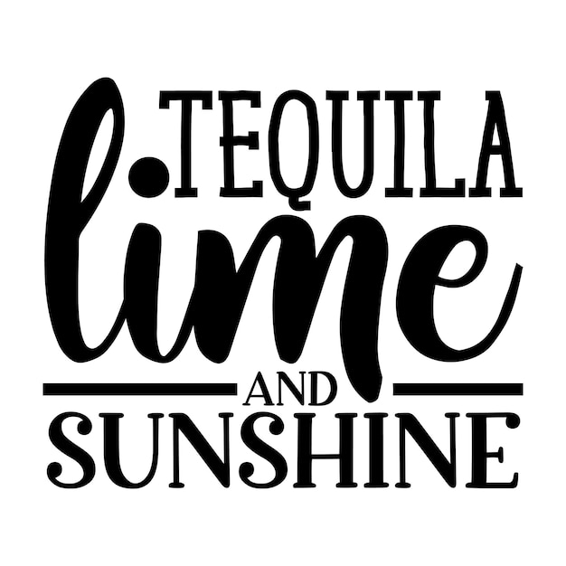 tequila lima y sol SVG