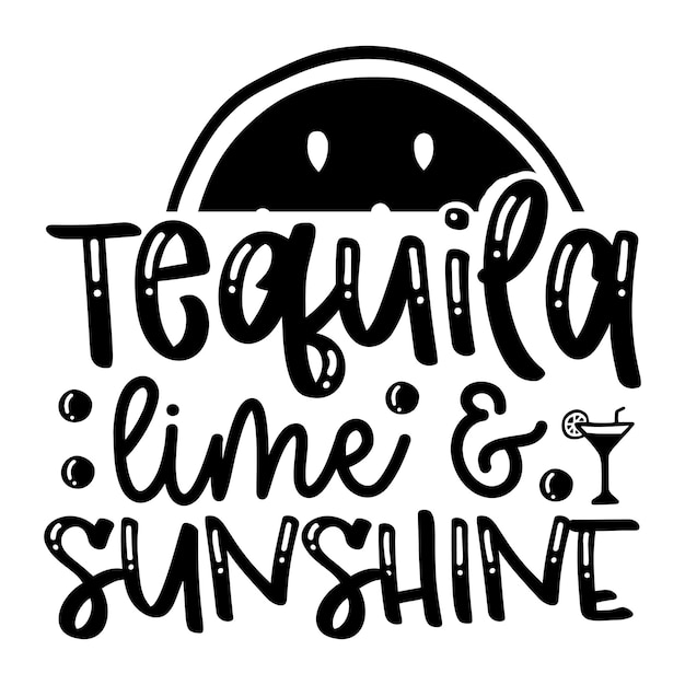 Tequila lima sol SVG