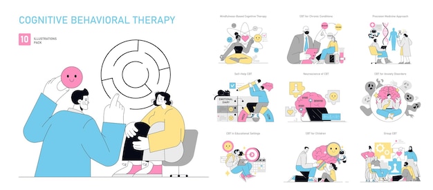 Terapia cognitivo-conductual conjunto de técnicas terapéuticas para la mejora de la salud mental atención plena