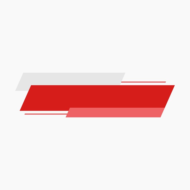Vector tercer elemento inferior de noticias rojas