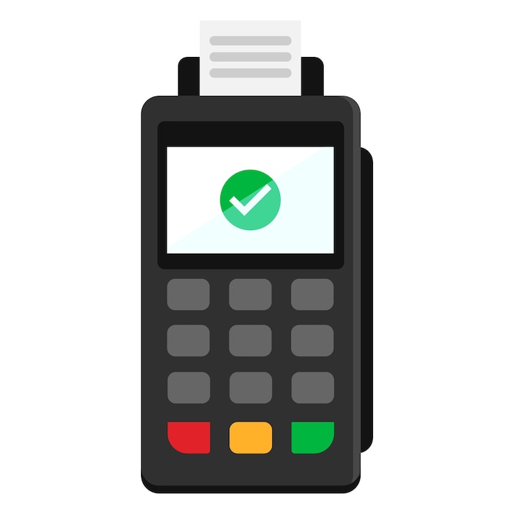 Vector terminal icono plano aislado sobre fondo blanco ilustración vectorial