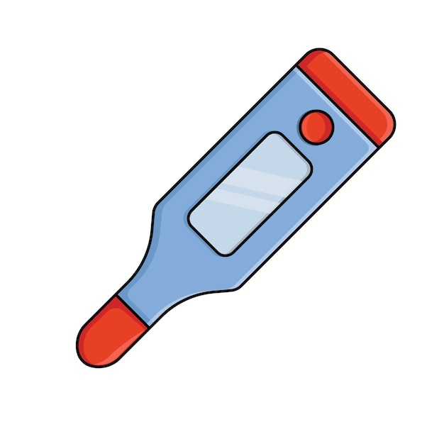 Termómetro Ilustración de diseño plano de vector de termómetro para elemento de diseño web o aplicaciones