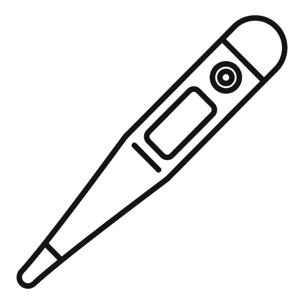 Termómetro médico digital que muestra la temperatura