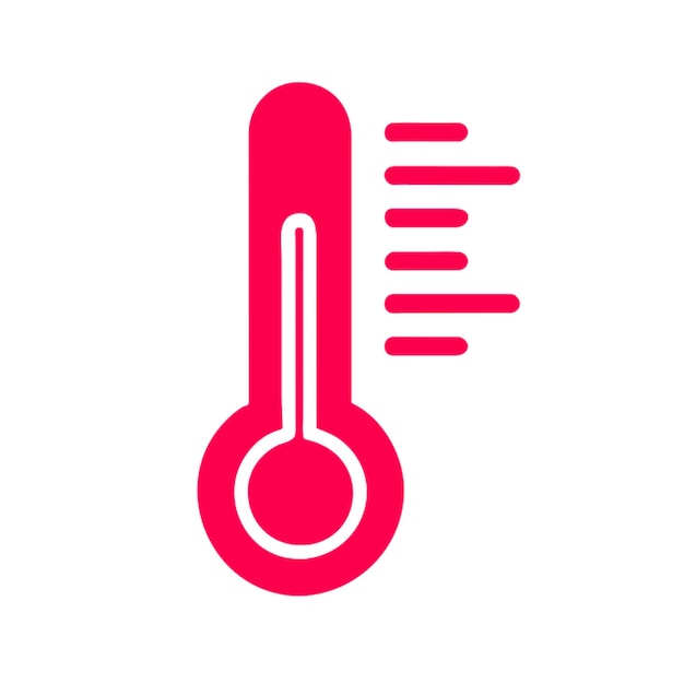 termómetro simplemente diseñado estilo de diseño gráfico icono de estilo de noción