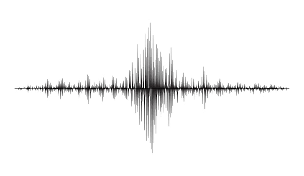 Terremoto sismógrafo onda frecuencia sísmica