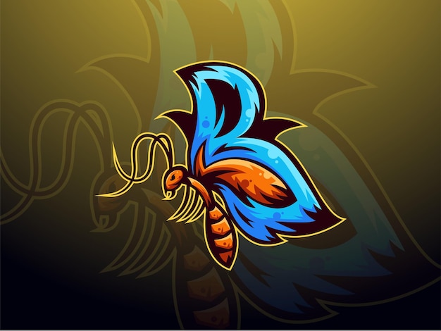 Terrible Mariposa Esport Logo Vector