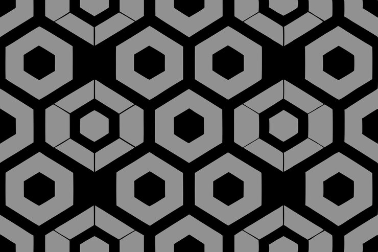 Vector teselación hexagonal una composición geométrica moderna
