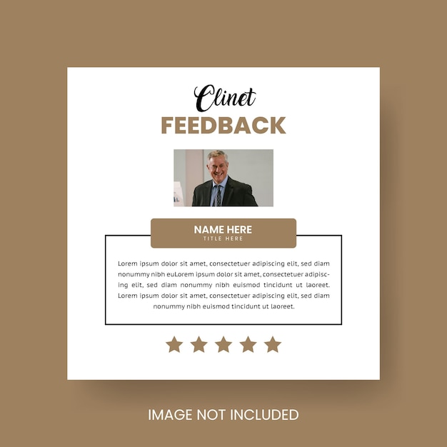 Testimonio de cliente o cliente Post de redes sociales Diseño Servicio de atención al cliente Comentarios Post de revisión