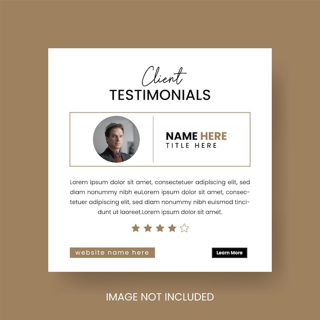 Testimonio de cliente o cliente Post de redes sociales Diseño Servicio de atención al cliente Comentarios Post de revisión