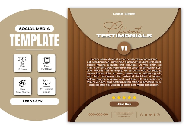 Testimonios de clientes Diseño de publicaciones y banners de Instagram