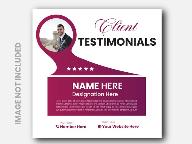 testimonios de los consumidores en formato vectorial