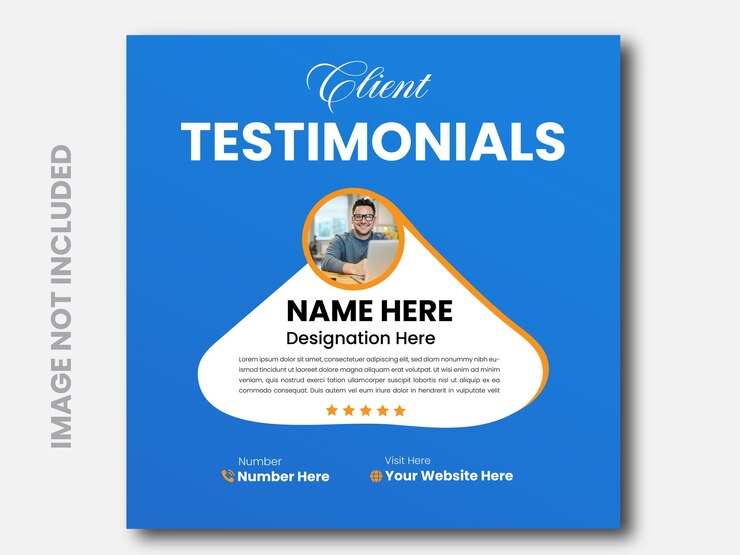 testimonios de los consumidores en formato vectorial