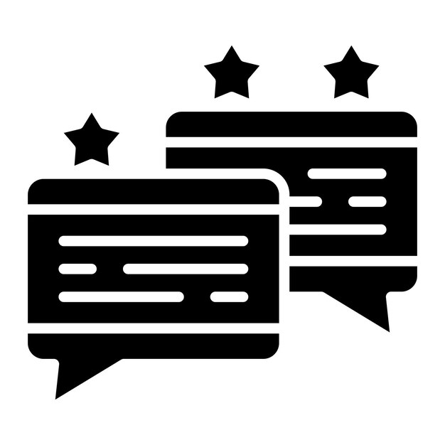 Testimonios de diseño vectorial Estilo del icono