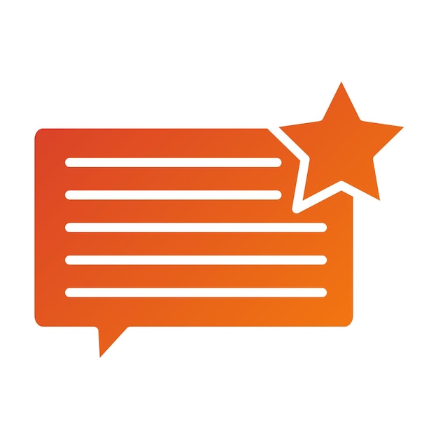 Testimonios de diseño vectorial Estilo del icono