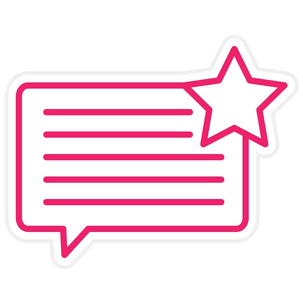 Testimonios de diseño vectorial Estilo del icono