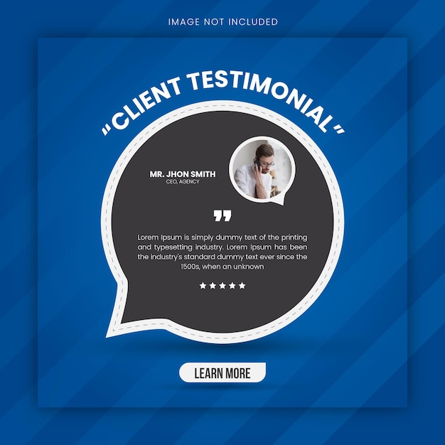 Testimonios de retroalimentación de los clientes diseño de publicaciones en redes sociales o revisión de clientes diseño de publicación en redes sociales