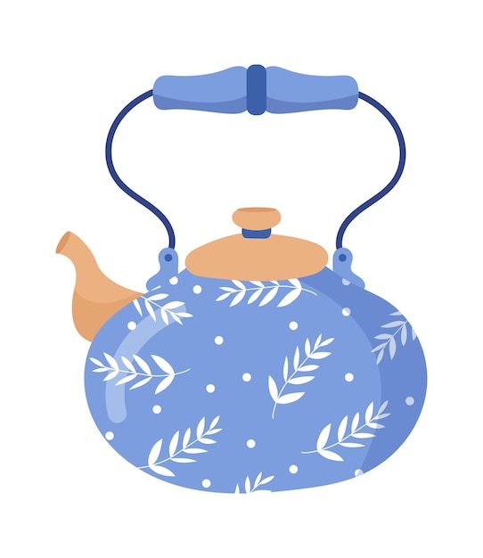 Tetera con asa Icono de cocina Ilustración vectorial