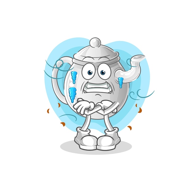 Tetera fría ilustración carácter vectorxA