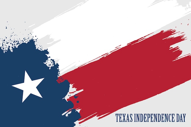 Texas Independence Day Grunge bandera de Texas Lone Starmodern fondo vector ilustración