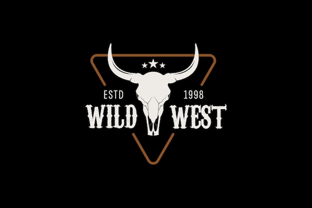 Texas Longhorn Buffalo Bull Ganado Ganado Granja Rancho campo Country Western Vintage