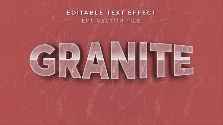 Vector texteffectgranito