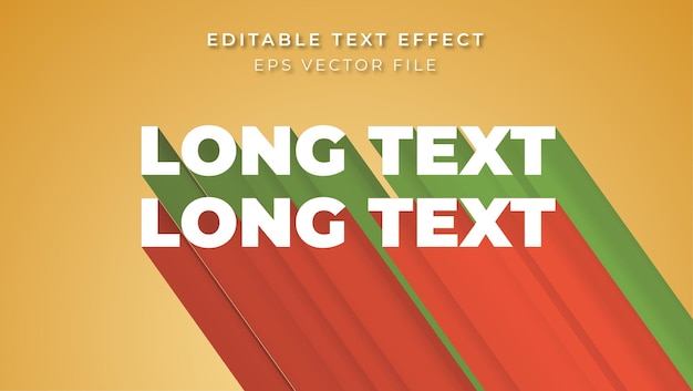 Vector texteffectlongtext