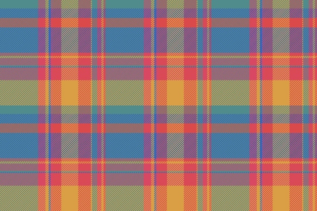 Textil de patrón de tartan a cuadros vectoriales con un fondo de textura de control sin costuras