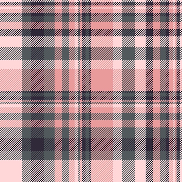 Textil de patrón vectorial de tela de fondo sin costuras con una textura de control de tartan a cuadros