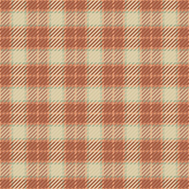 Textil de tartan de patrón delgado textura genuina vector sin costuras tela de fondo de comprobación de dormitorio a cuadros en colores naranja y claro