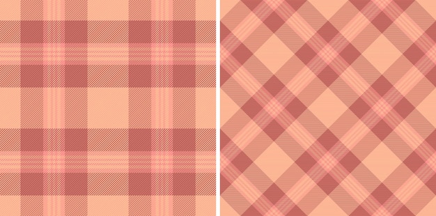 Textil de tela de patrón de fondo a cuadros con una textura sin costuras vectorial de tartan Configurado en colores de otoño Ideas de diseño de tarjetas de invitación