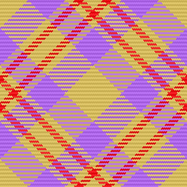 Textil textura tartán Patrón tela cheque Fondo de vector de cuadros inconsútil