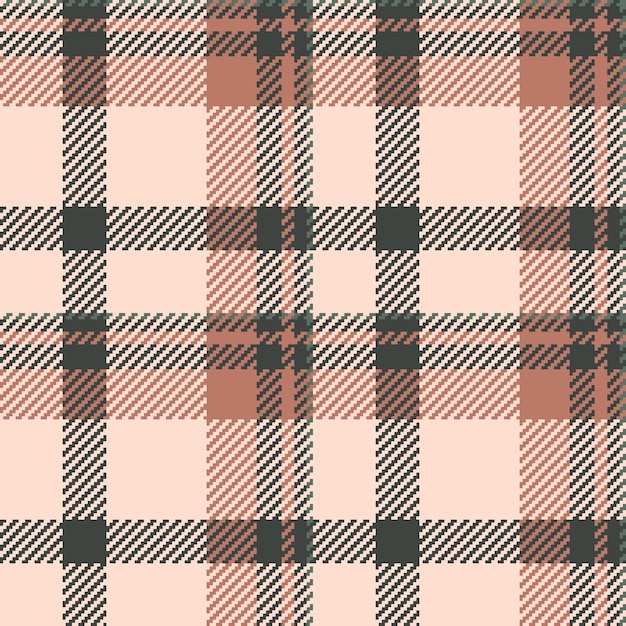 Textil vectorial sin costuras de tela de tartan a cuadros con una textura de fondo a cuadros