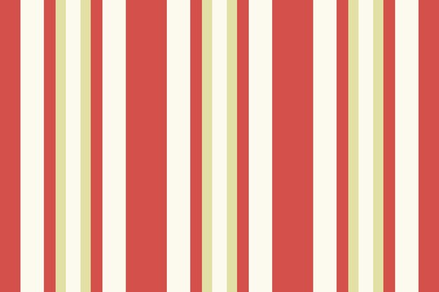 Textil vertical sin costuras de textura de patrón de rayas con un fondo de tela vectorial de líneas en colores rojo y concha marina