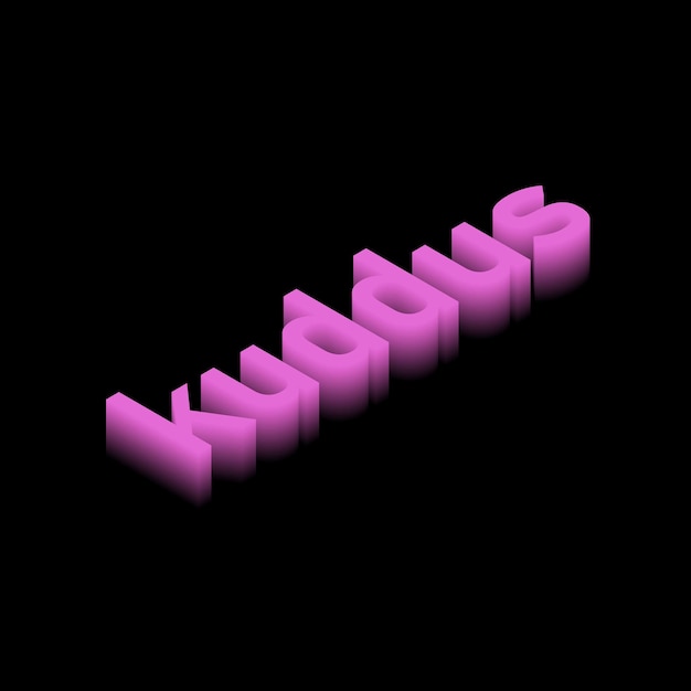 texto 3d