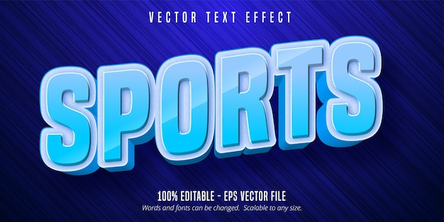 Texto deportivo, efecto de texto editable de estilo deportivo