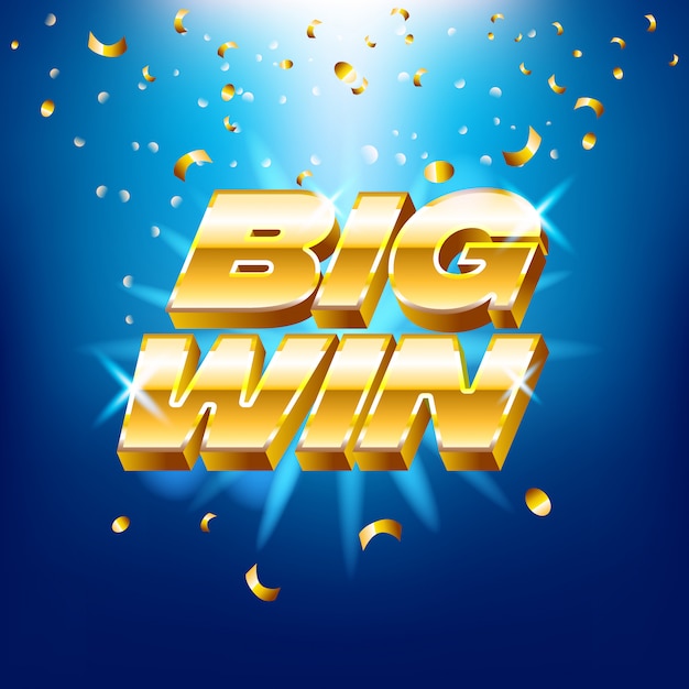 texto dorado para máquinas de casino, juegos de azar, éxito, premio, ganador afortunado