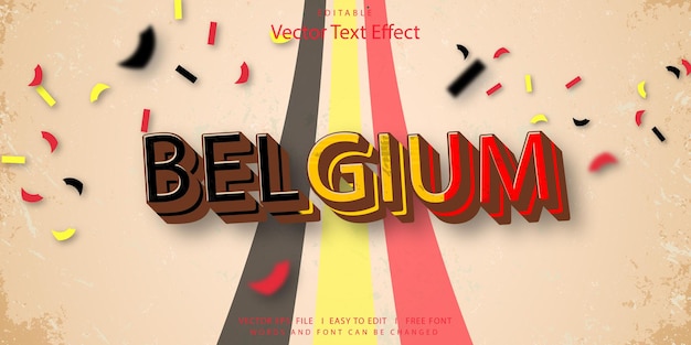 Texto editable de Bélgica