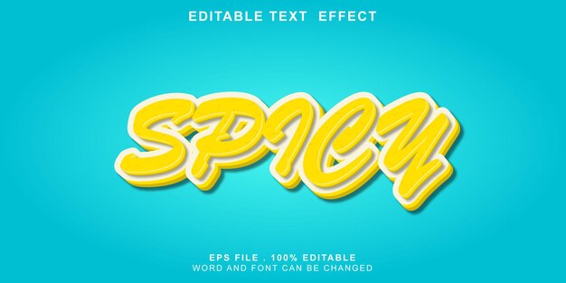 Vector texto-efecto-editable-picante