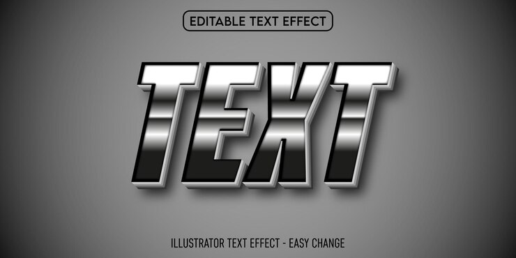 Vector texto efecto de texto efecto de texto vectorial