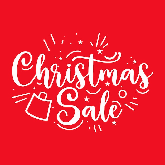 Texto de Feliz Navidad Venta de Navidad y tipografía de fiestas plantilla de cartel de banner Feliz Navidades