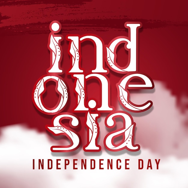 texto de letras del día de la independencia de indonesia