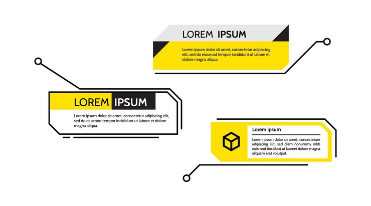 Texto de marco de título de rótulos digitales HUD Conjunto de plantillas pancartas modernas Elemento de diseño vectorial